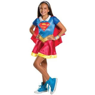 DC SuperHero Supergirl Costume for Kids
