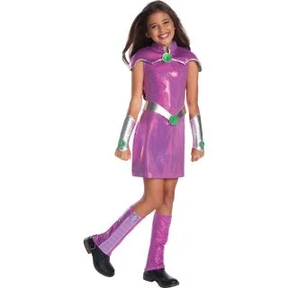 Girls Starfire Deluxe Costume