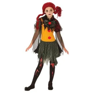 Zombie Clown Girls Costume