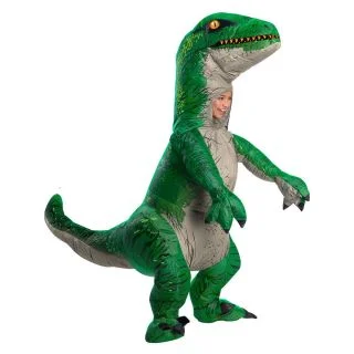 Children's Velociraptor Inflatable Costume With Sound