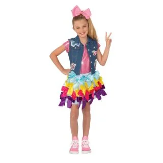 Girls Jojo Siwa Bow Dress Costume