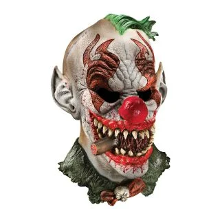 Latex Mask - Fonzo The Clown - Adult Costume Accessory