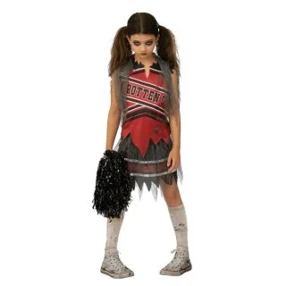 Dark Cheerleader Girls Costume