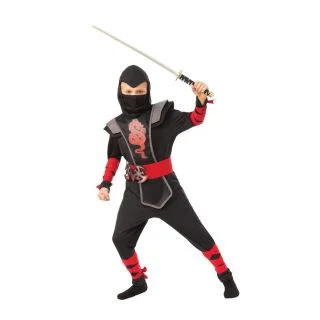 Red Ninja Costume for Kids Rubies Medium
