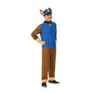 Chase Paw Patrol Official Adult Jumpsuit Costume