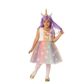 Rainbow Unicorn Girls Costume