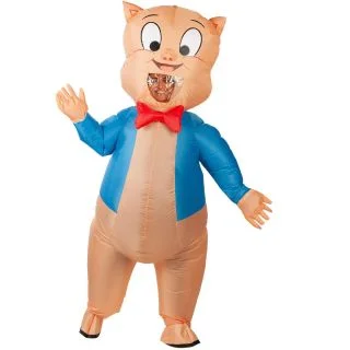 Adult Porky Pig Inflatable Mens Costume - Looney Tunes
