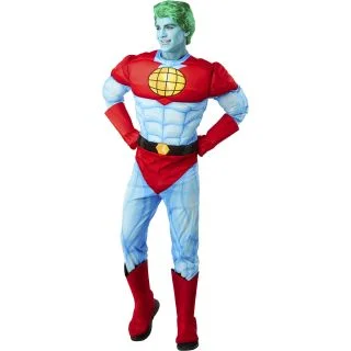 Polyester Men Captain Planet Deluxe Costume