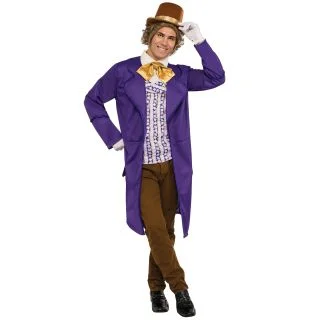 Adult Deluxe Charlie and the Chocolate Factory Willy Wonka Costume