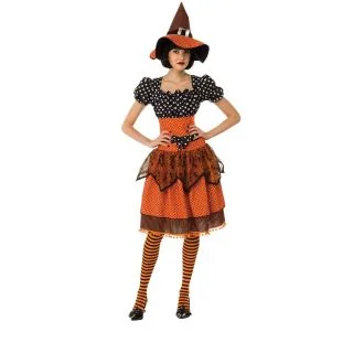 Polka Dot Witch Womens Costume