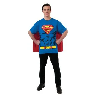 Superman T-Shirt Adult Costume Kit