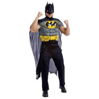 Batman Muscle Chest Top Costume for Adults