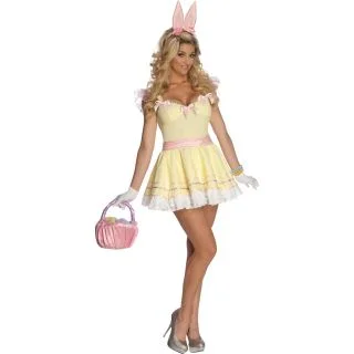 Womens Fun and Flirty Egg'Stra Cute Costume