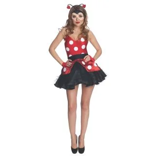 Womens Fun and Flirty Lady Bug Costume