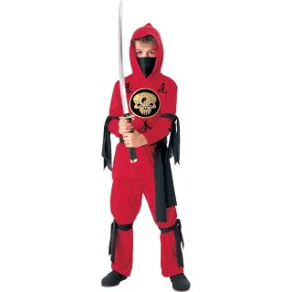 Kid's Red Ninja Costume