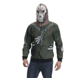 Adult Jason Friday the 13th Hoodie Costume
