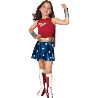 Girl's Deluxe Wonder Woman Costume