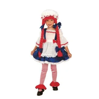 Child Girls Rag Doll Costume