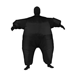 Adult Inflatable Black Jumpsuit