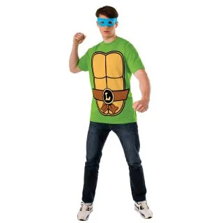Mens Leonardo T-Shirt TMNT Costume