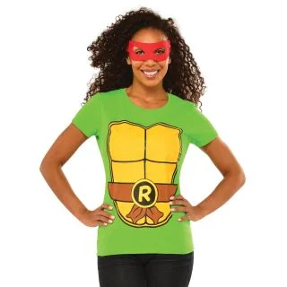 Womens Raphael T-Shirt TMNT Costume