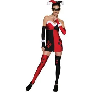 Sexy Harlequin Quinn Costume For Adults