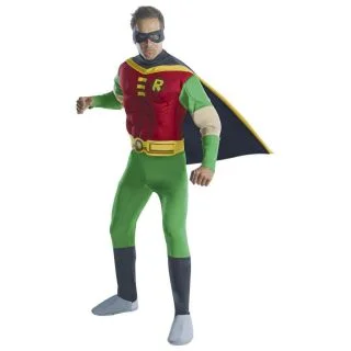 Men's Deluxe Robin Muscle Chest Costume