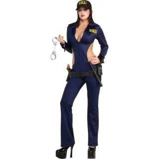 Womens Fun and Flirty Top Cop Costume