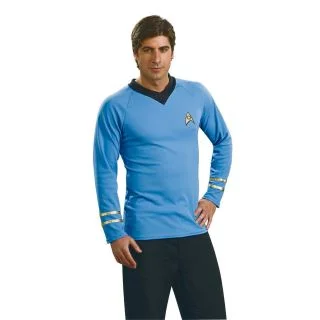 Men's Deluxe Star Trek Classic Blue Shirt