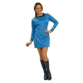Women's Star Trek Classic Blue Dress Costume