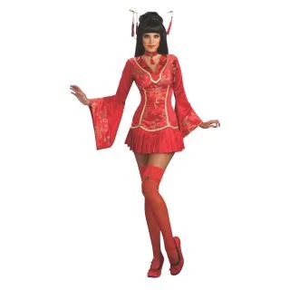 Womens Fun and Flirty Red Ginger Costume