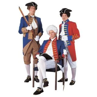 Patriotic Regency Collection Red White and Blue Soldier Costume for Men
