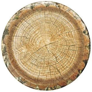 Cut Timber 10" Party Plates (8)