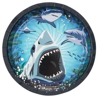 Shark Party Luncheon Plate (8 Pack)