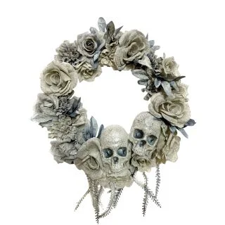 Skull & Roses Wreath
