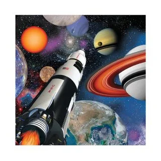 Space Blast Beverage Napkins (16 Pack)