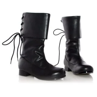 Children's Black Buccaneer Boots