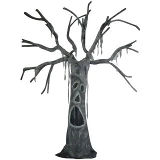 Self Standing Tree with Face Outdoor Prop