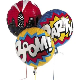 Superhero 18" Balloon Set (3 Pack)