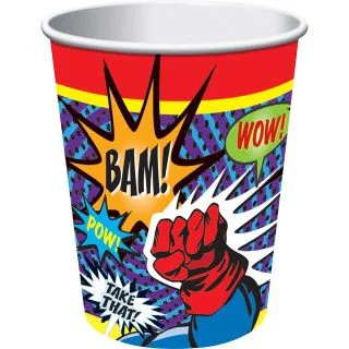 Superhero 9 Oz Cups (8 Pack)
