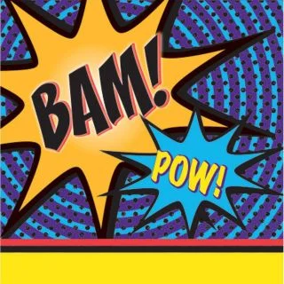 Superhero Beverage Napkins (16 Pack)