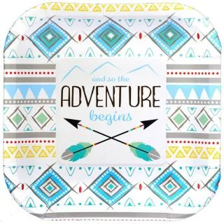 Tribal Boy Party Plates 7" (8)