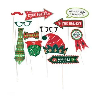 Ugly Sweater Photo Stick Props (12)