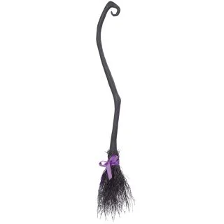 Witch's Fancy Broom with Ribbons